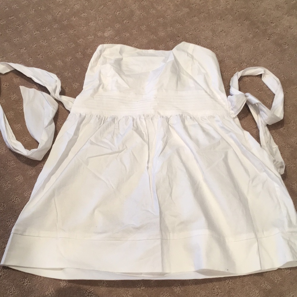 White tube top baby doll designed
